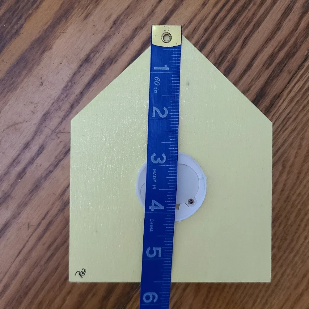 💡🏠HANDPAINTED Wooden House-shaped Shadowbox that says 